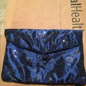 Blue bag with sparkles